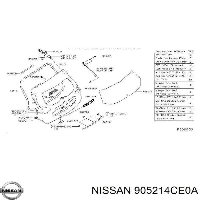  905214CE0A Nissan