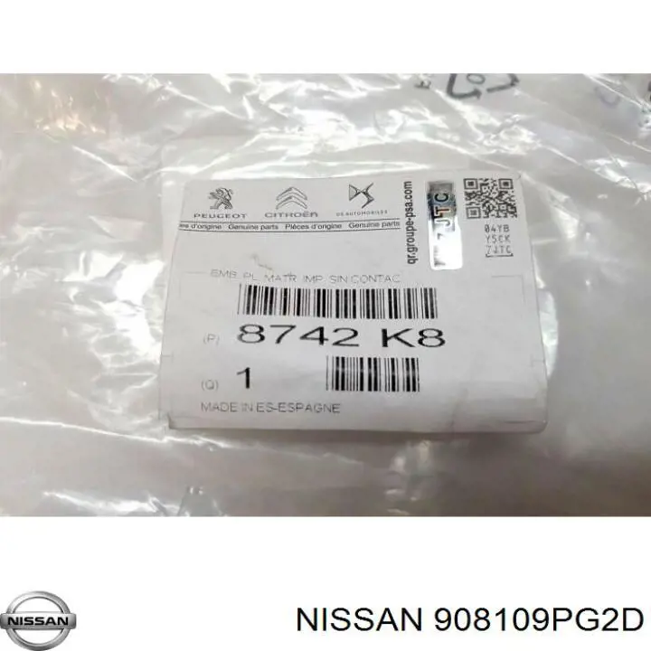  Nissan/Infiniti 908109PG2D ціна, від 72.20 USD