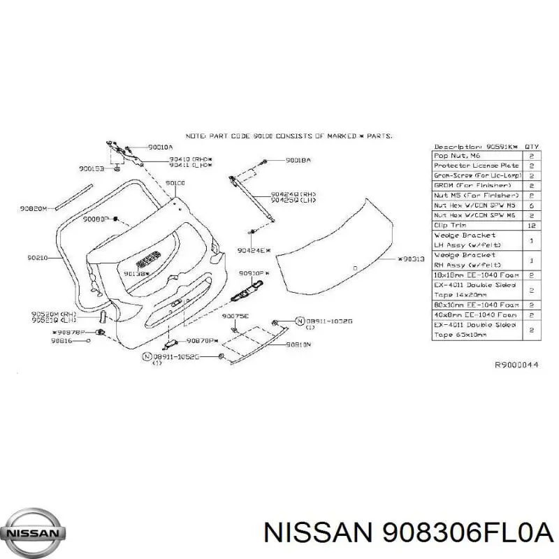 908306FL0A Nissan/Infiniti 