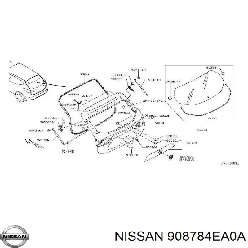  908784EA0A Nissan