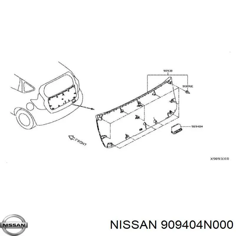 909404N000 Nissan/Infiniti 