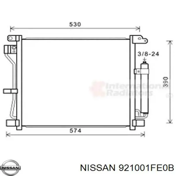 Купити 921001FE0B Nissan/Infiniti Радіатор системи охолодження кондиціонера