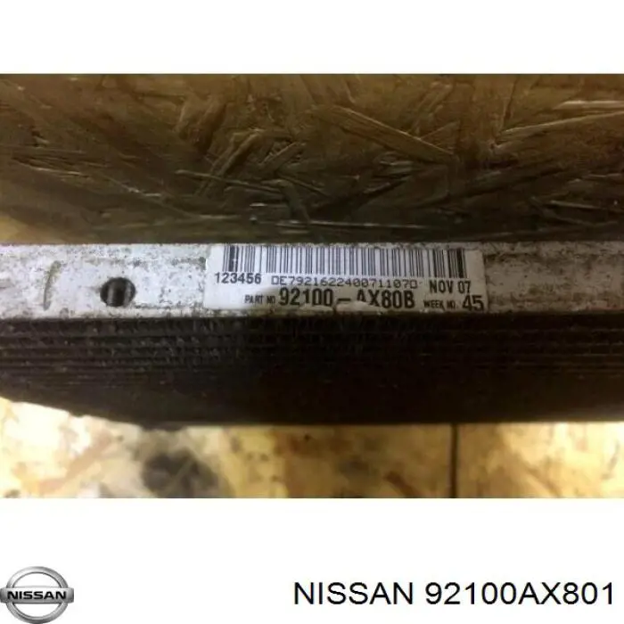 Купити 92100AX801 Nissan/Infiniti Радіатор системи охолодження кондиціонера