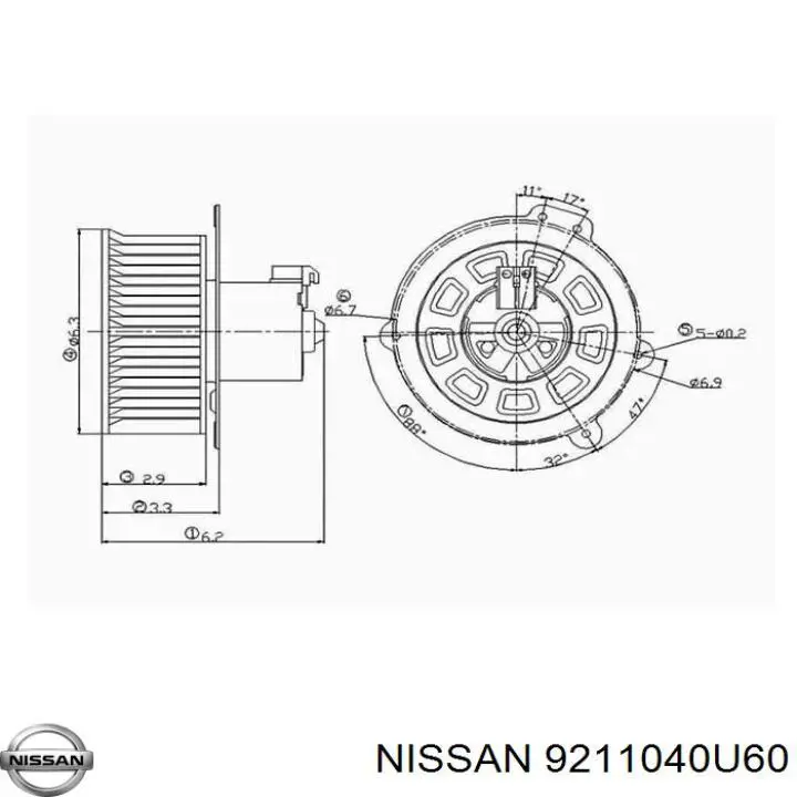 Радіатор охолодження кондиціонера Nissan/Infiniti 9211040U00