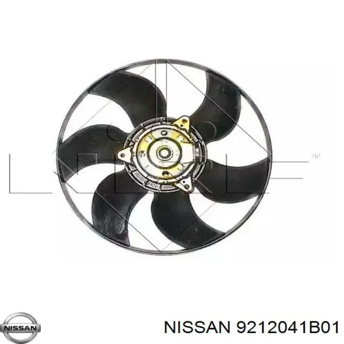 9212041B01 Nissan дифузор радіатора кондиціонера, в зборі з крильчаткою і двигуном