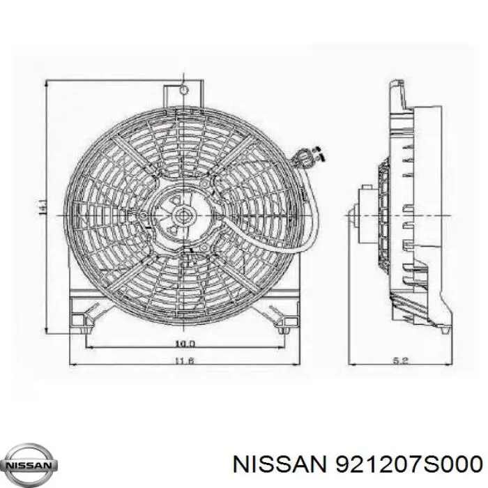  Вентилятор охолодження радіатора Nissan Armada 