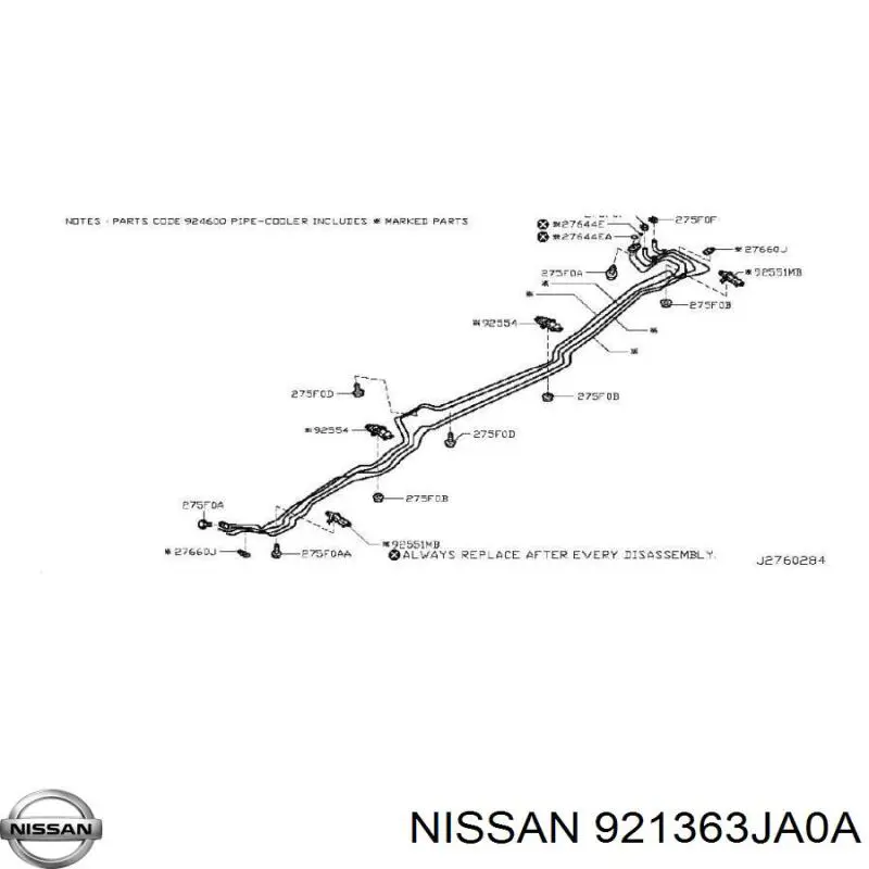  Nissan/Infiniti 921363JA0A ціна, від 12.56 USD