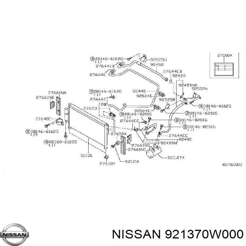 Купити 921370W000 Nissan/Infiniti 