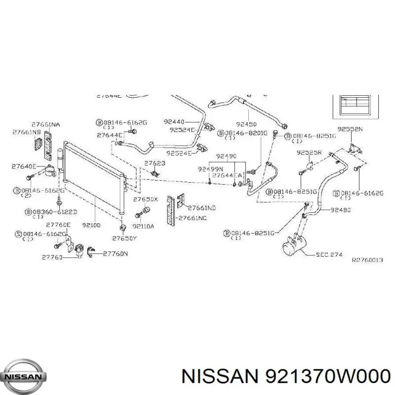 921370W000 Nissan/Infiniti 
