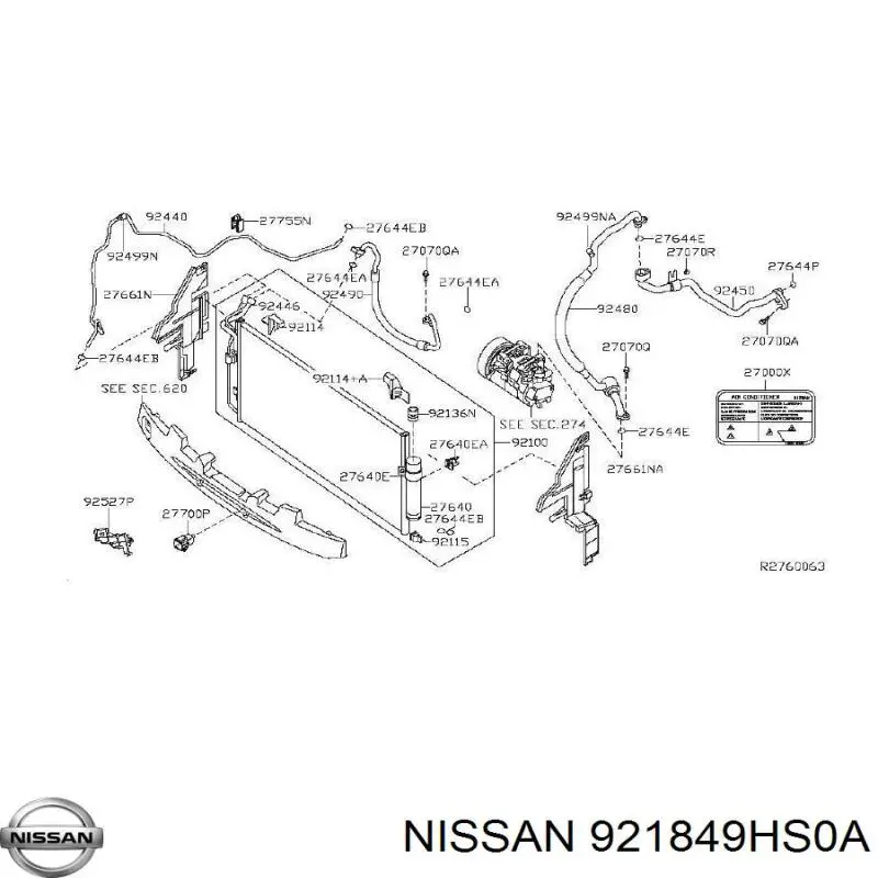  921849HS0A Nissan