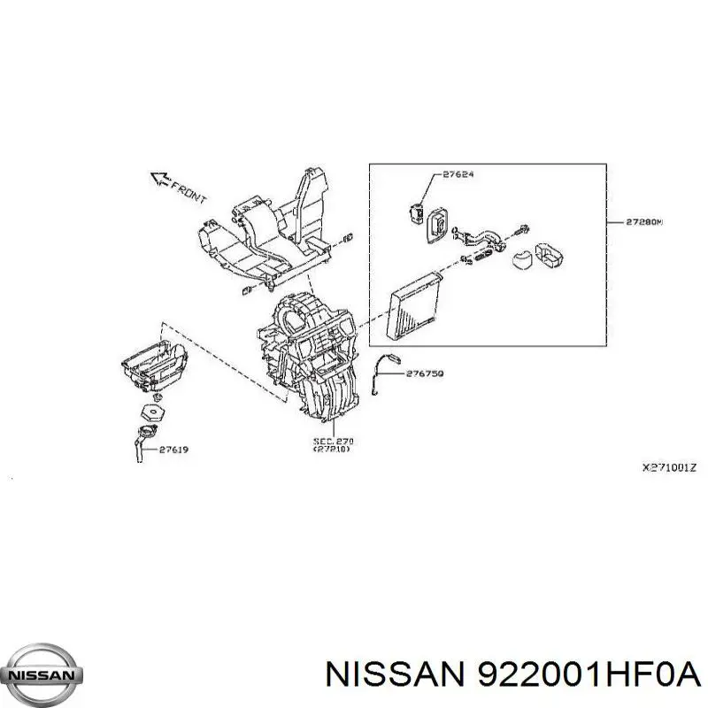 Купити 922001HM0A Nissan/Infiniti Клапан TRV, кондиціонера