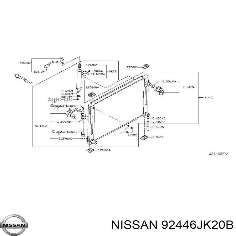 92446JK20B Nissan/Infiniti 
