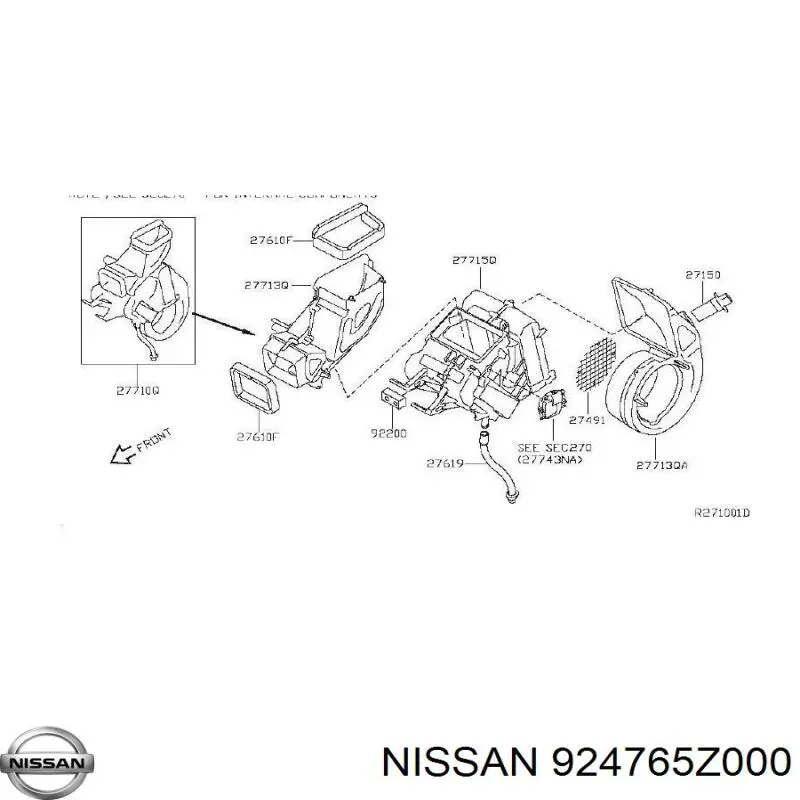  Nissan/Infiniti 924765Z000 ціна, від  USD