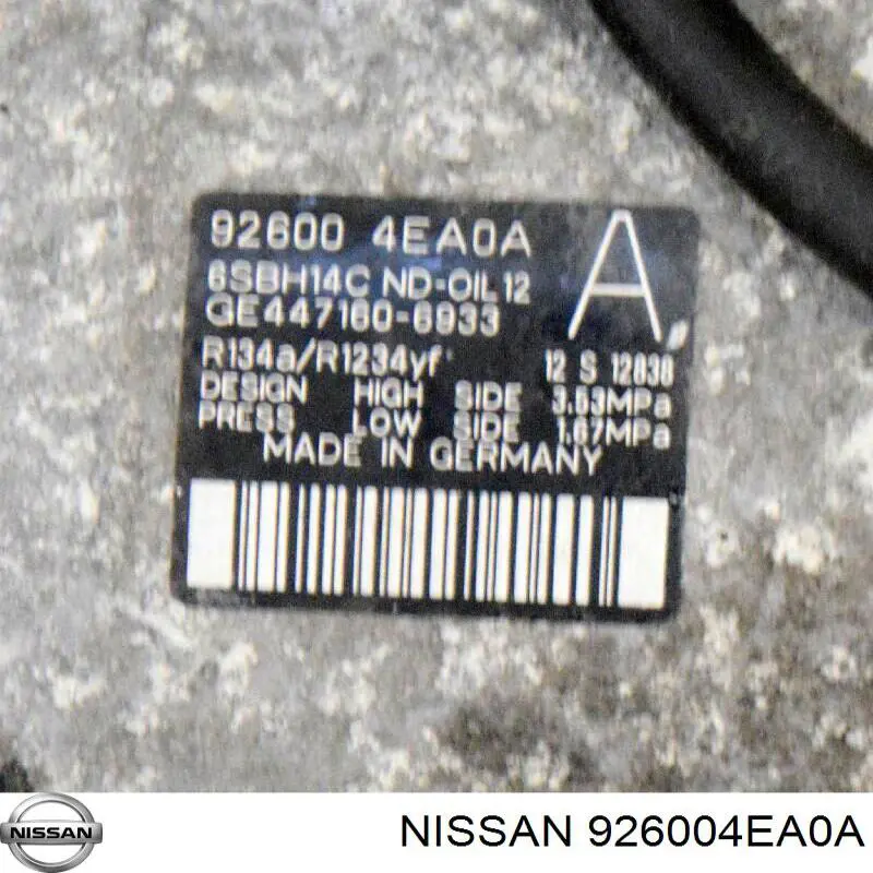 Компресор системи кондиціювання Renault (RVI) 926008991R ціна, від 210.00 USD