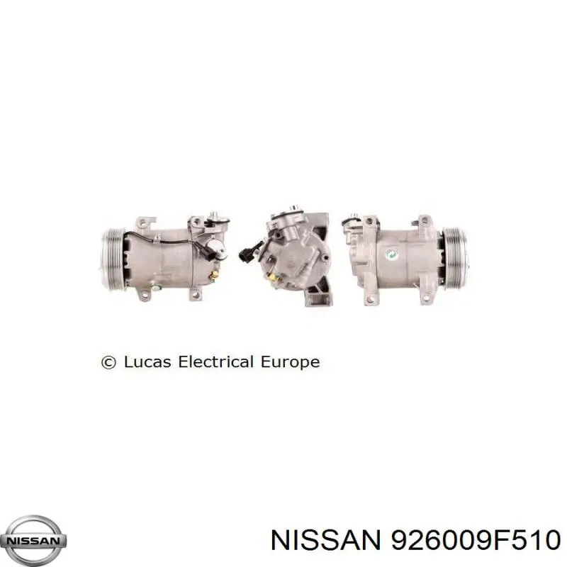 926009F510 Nissan/Infiniti Компресор холодоагенту