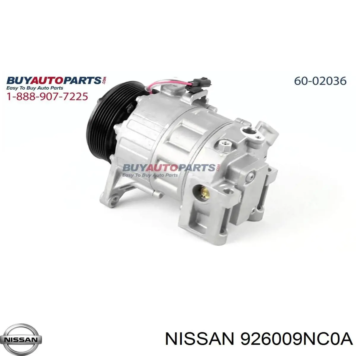 Компресор системи кондиціювання Nissan/Infiniti 926009NC0B ціна, від 149.06 USD