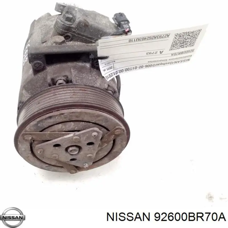 Компресор кондиціонера 92600BR70A Nissan