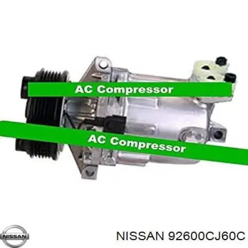 92600CJ60C Nissan компресор кондиціонера