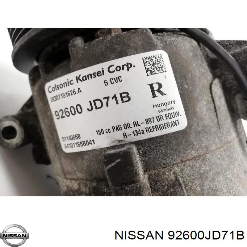 Компресор кондиціонера 92600JD71B Nissan