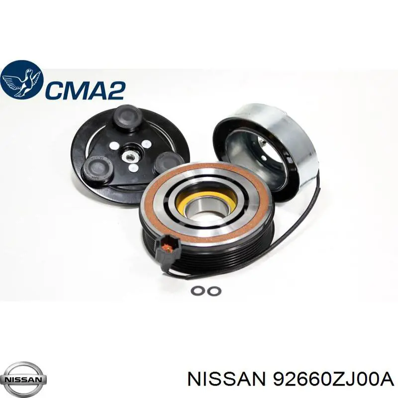 Муфта компресора кондиціонера Nissan/Infiniti 92660ZJ00A ціна, від 248.62 USD