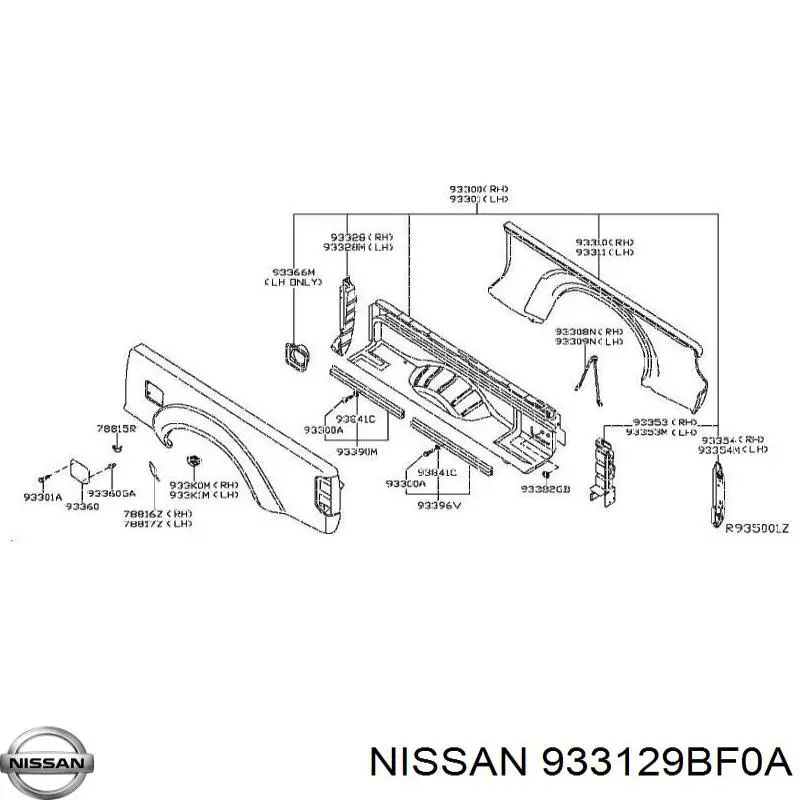 Купити 933129BF0A Nissan/Infiniti 