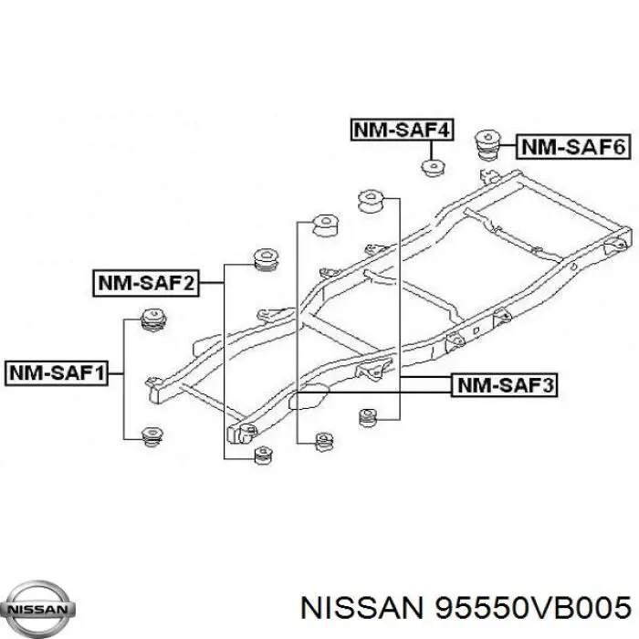 Nissan подушка рами (кріплення кузова)