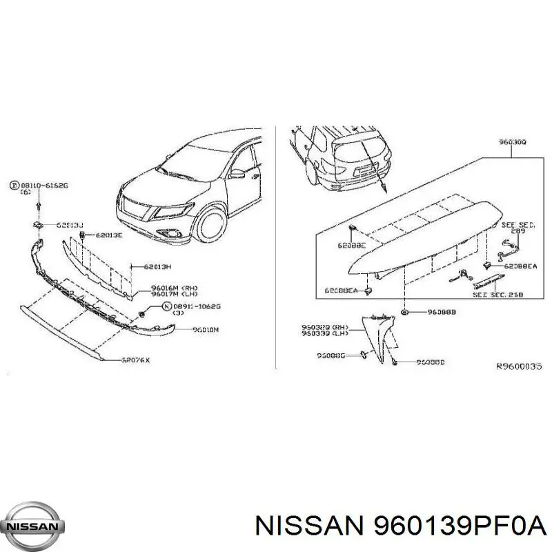  Nissan/Infiniti 960139PF0A ціна, від 39.00 USD