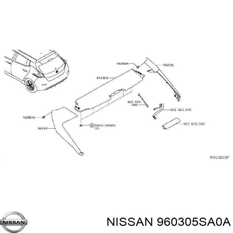  960305SA0A Nissan