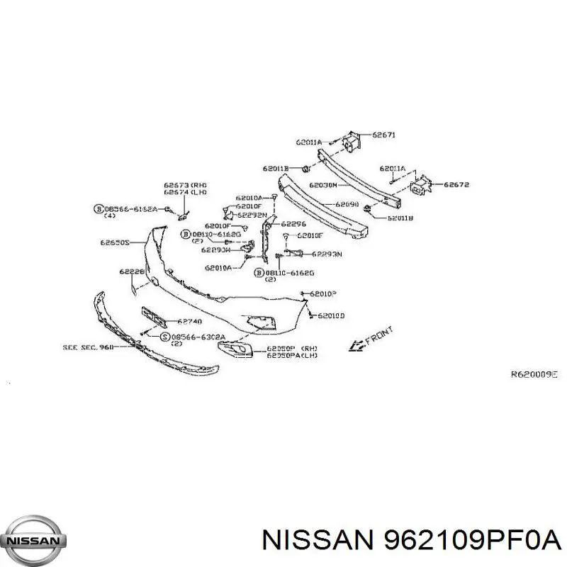 Купити 962109PF0A Nissan/Infiniti 