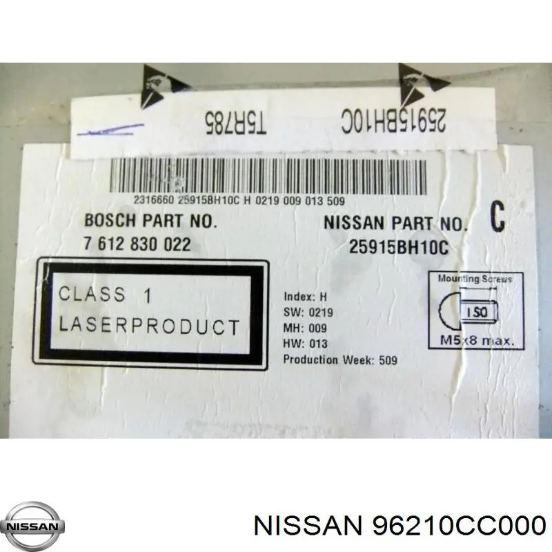  96210CC000 Nissan/Infiniti