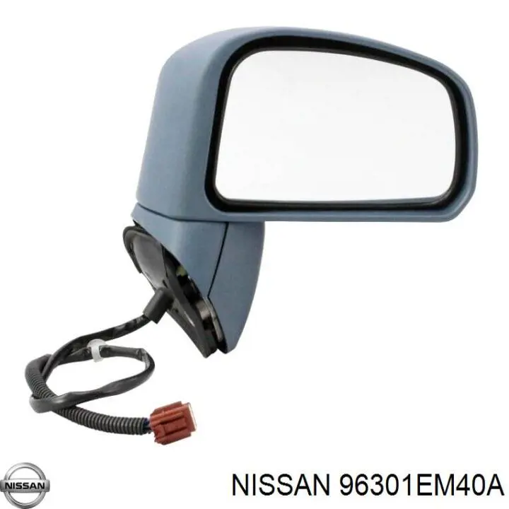 Дзеркальний елемент дзеркала заднього виду, правого Nissan Tiida LATIO ASIA (SC11) (Нісан Тііда)