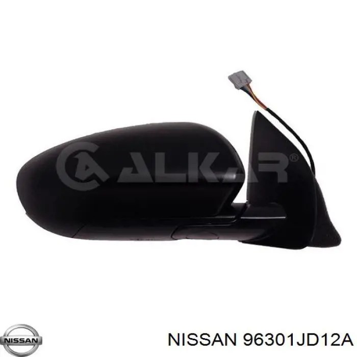 Праве бічне дзеркало Nissan/Infiniti 96301JD12A ціна, від 56.41 USD