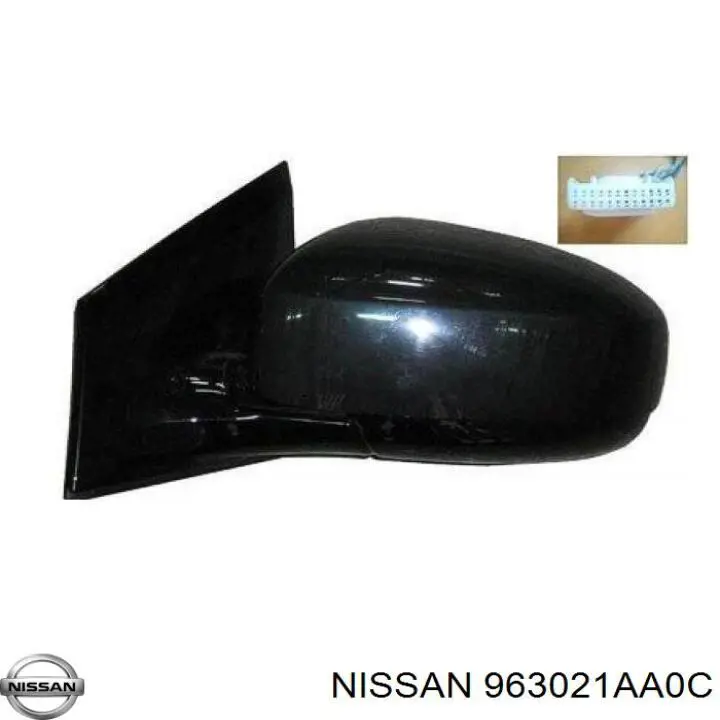 Ліве бічне дзеркало Nissan/Infiniti 963021AA0C ціна, від 37.38 USD