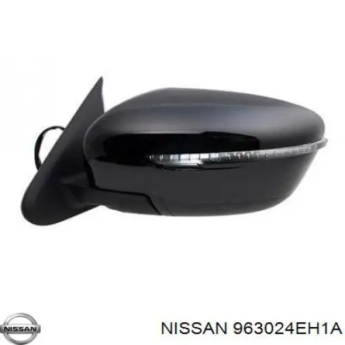 Ліве бокове дзеркало 963024EH1A Nissan/Infiniti
