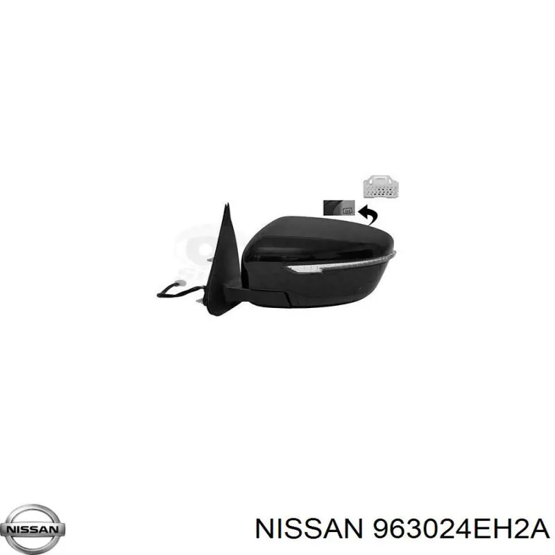 Ліве бічне дзеркало Nissan/Infiniti 963024EH2A ціна, від 232.69 USD