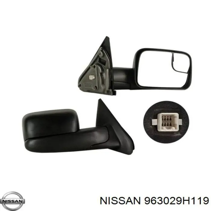 963029H119 Nissan/Infiniti Дзеркало заднього виду, ліве