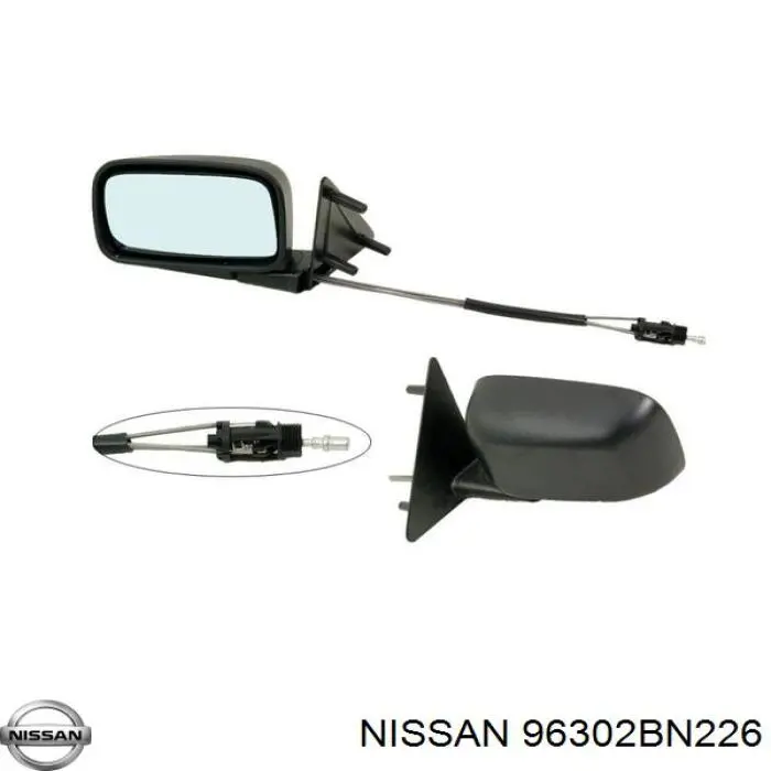Бічне дзеркало заднього виду на Nissan Almera II 