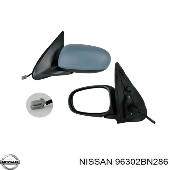 Купити 96302BN225 Nissan/Infiniti Бічне дзеркало заднього виду ліве