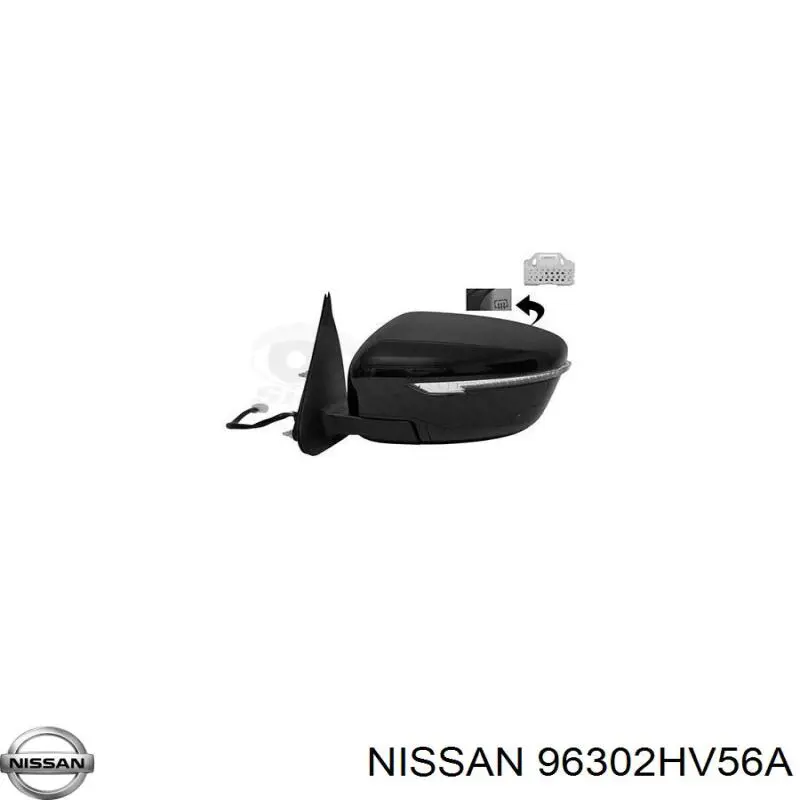 Купити 96302HV56A Nissan/Infiniti Бічне дзеркало заднього виду ліве