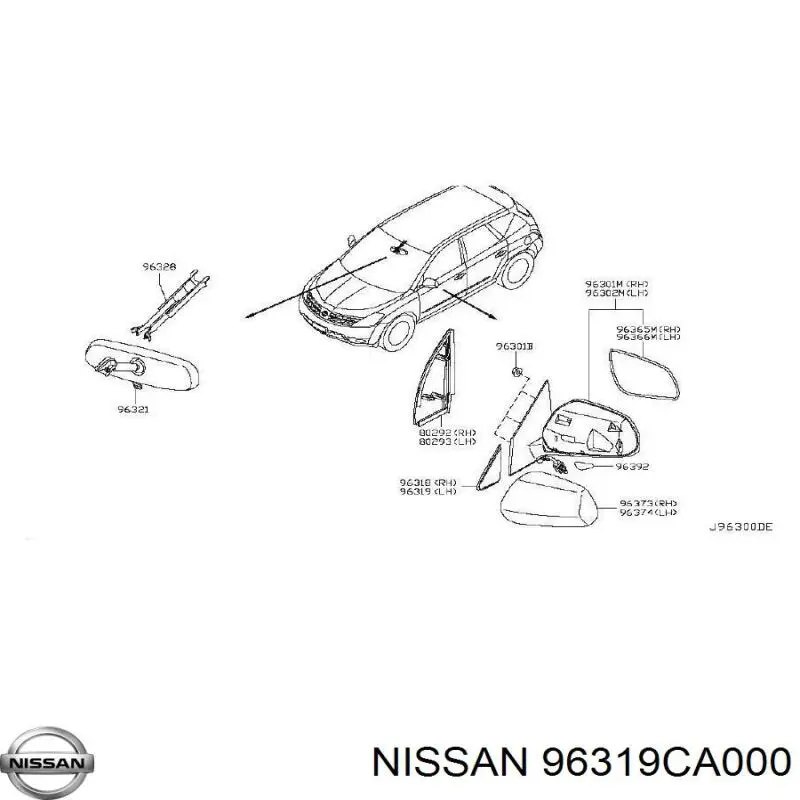  Nissan/Infiniti 96319CA000 ціна, від 22.10 USD
