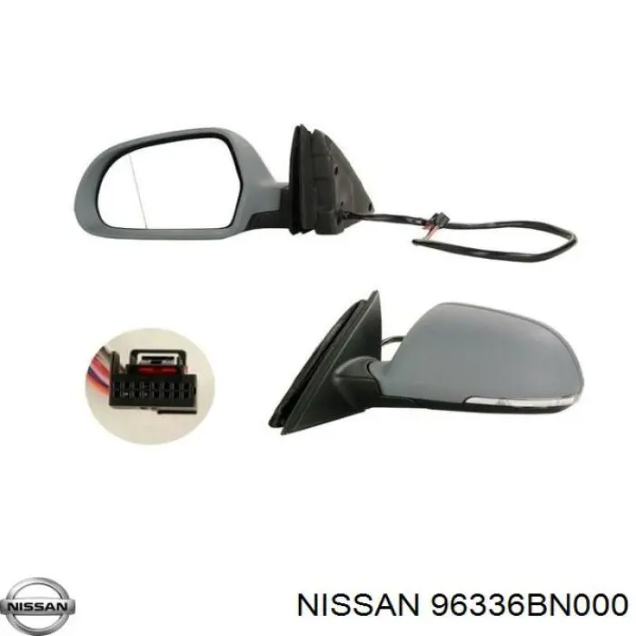 Купити 96336BN000 Nissan/Infiniti Бічне дзеркало заднього виду ліве