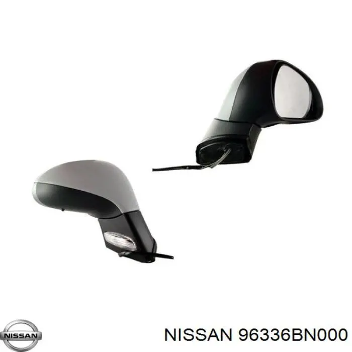 96336BN000 Nissan/Infiniti Дзеркало заднього виду, ліве