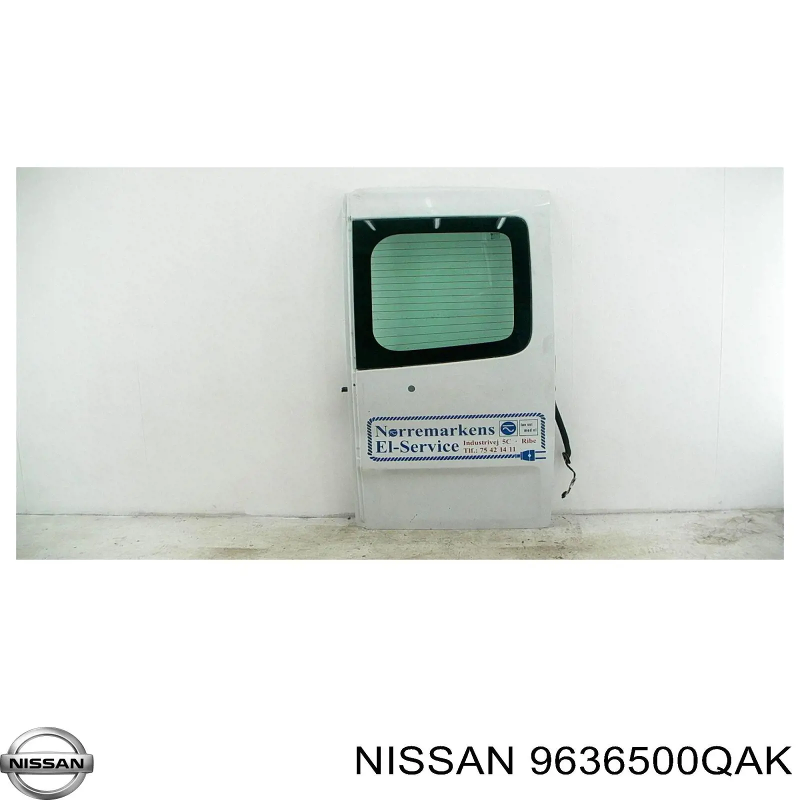 9636500QAK Nissan дзеркальний елемент дзеркала заднього виду, правого