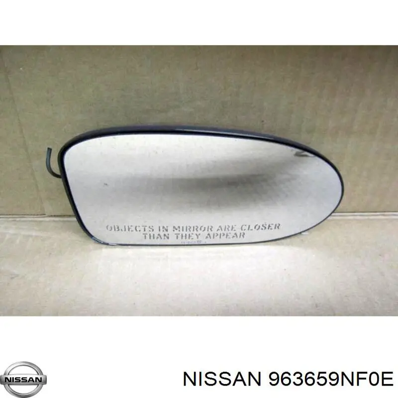 Дзеркальний елемент правого дзеркала заднього виду Nissan/Infiniti 963659NF0E ціна, від 133.38 USD