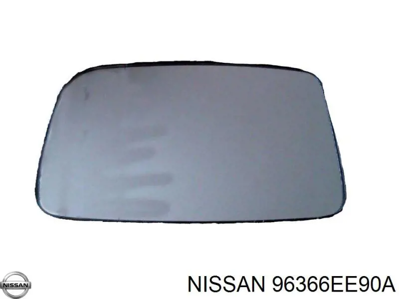 K6302EE90A Nissan дзеркальний елемент дзеркала заднього виду, лівого