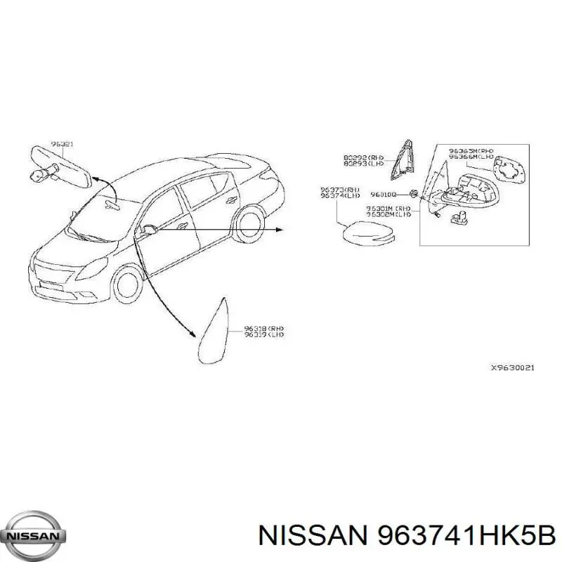 Купити 963741HK5B Nissan/Infiniti 