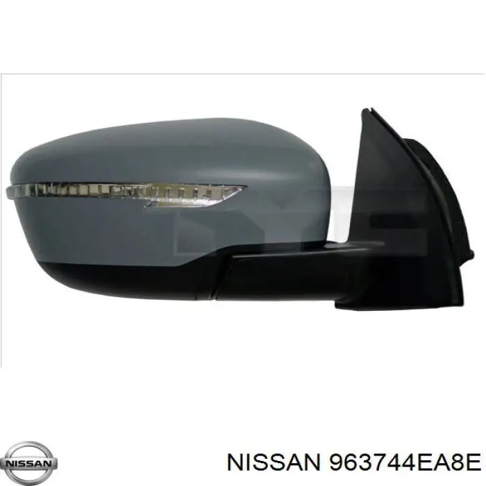 963744EA8E Nissan/Infiniti Накладка водійського дзеркала