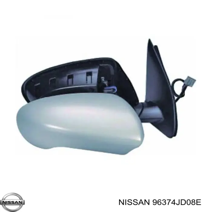 Купити 96374JD08E Nissan/Infiniti Накладка/кришка дзеркала заднього виду, ліва