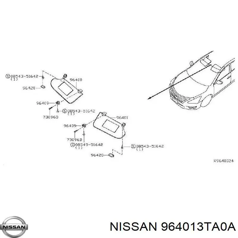  964013TA0A Nissan