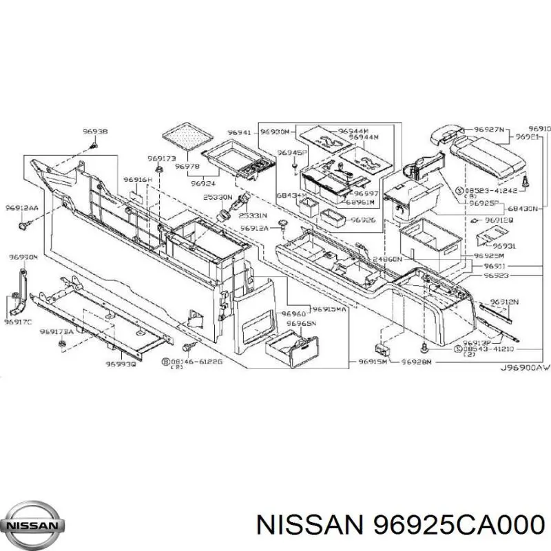  Nissan/Infiniti 96925CA000 ціна, від 22.57 USD